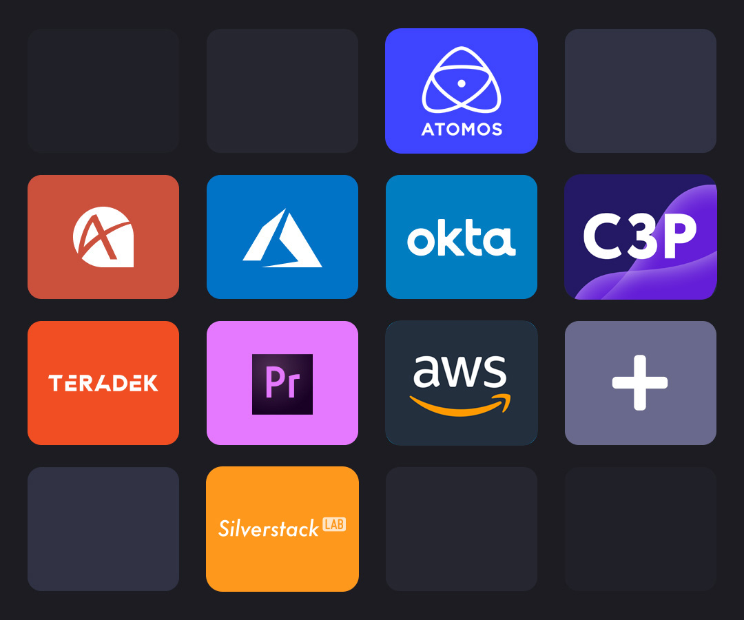 Tiled logos representing API connections
